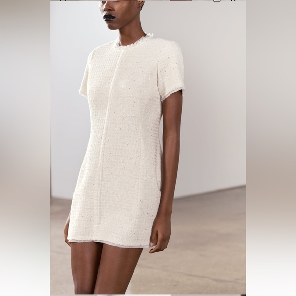 New ZARA Short Structured Dress ZW Collection - Picture 6 of 13